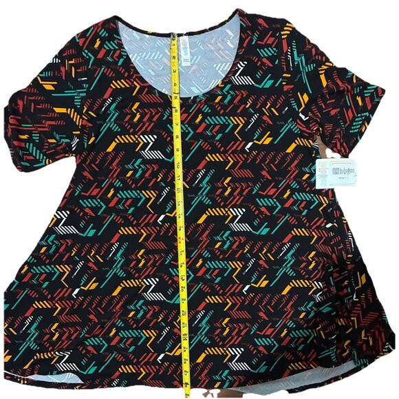 LuLaRoe Perfect T – Multi-Color Abstract Design - L - Picture 2 of 8